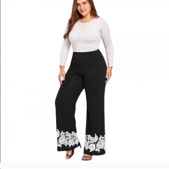 C est. 1946 Embr  Palazzo Wide Leg Pant Sz 14/16 W - Picture 2 of 6